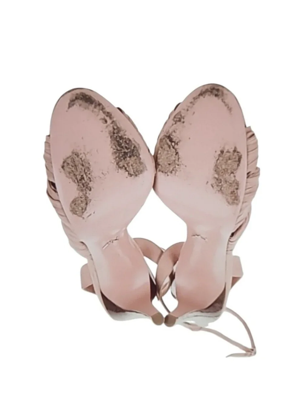 Alexandra Neel Pleated Chiffon Sandals - Size: 10 | IT 40 -